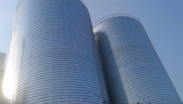 江南2座混凝土高架卷板仓